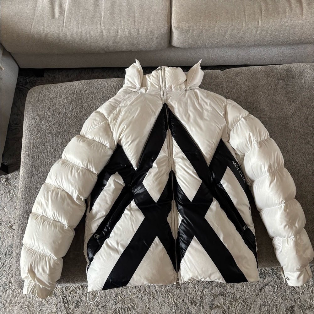 White and Black Puffer Jacket